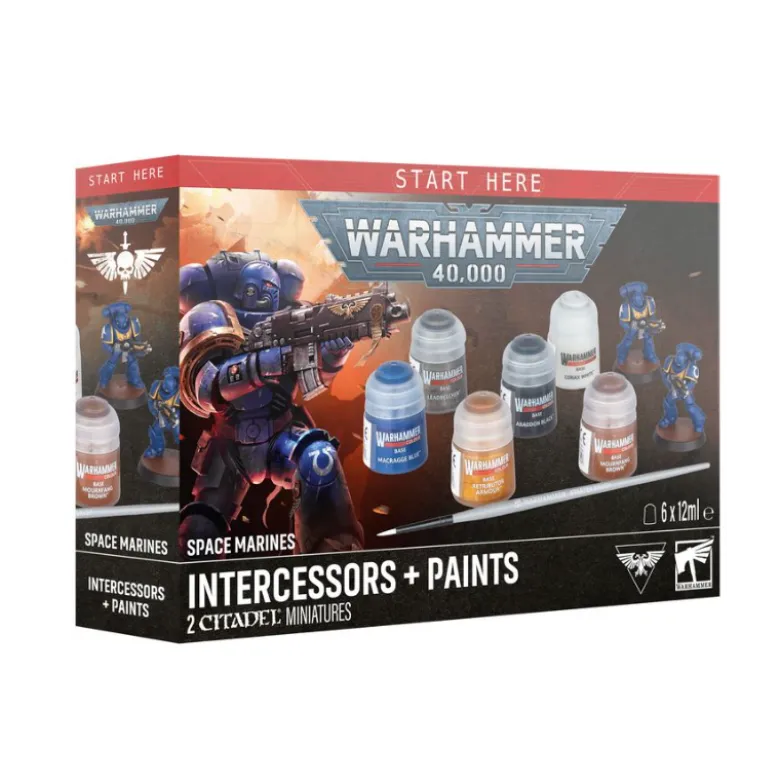 Warhammer 40,000: Space Marines (Intercessors + Paints)